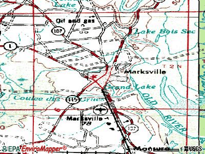 maps of chad. Marksville topographic map