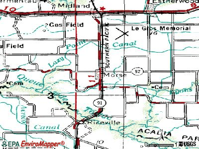 Morse topographic map
