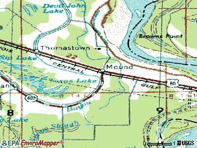 Mound topographic map