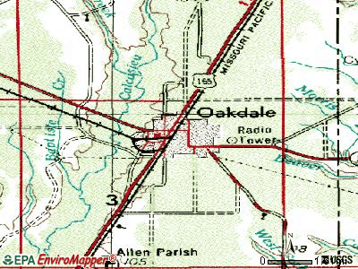 Oakdale topographic map