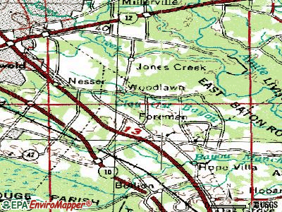 Old Jefferson topographic map