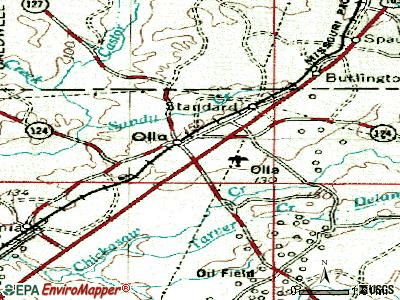 Olla topographic map