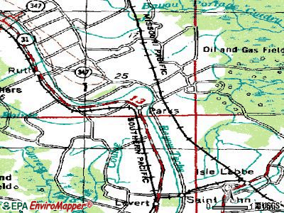 Parks topographic map