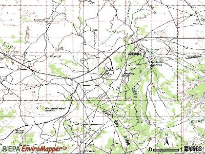 Kaibito topographic map