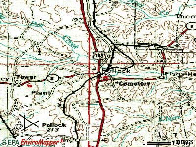 Pollock topographic map