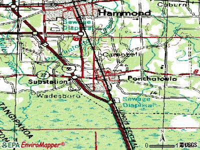 Port Allen topographic map