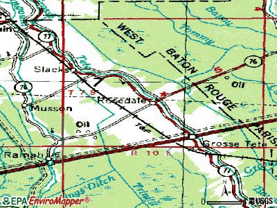 Rosedale topographic map