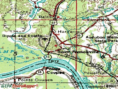 St. Francisville topographic map
