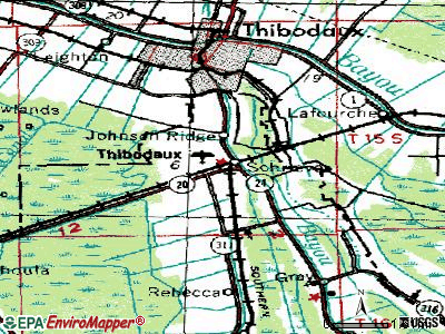 Schriever topographic map