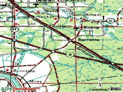 Sorrento topographic map