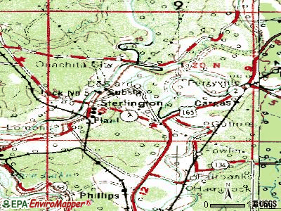 Sterlington topographic map