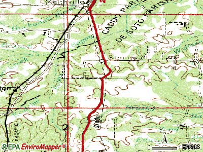Stonewall topographic map
