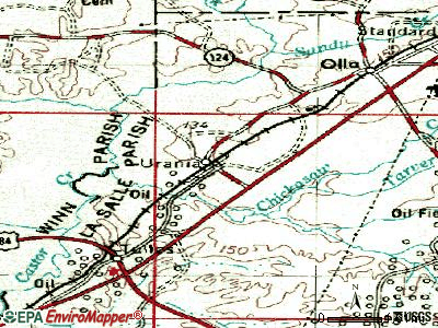 Urania topographic map
