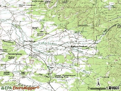 Lukachukai topographic map