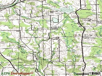Easton topographic map