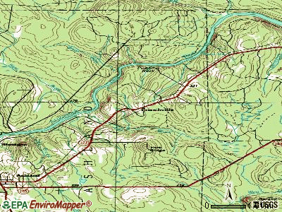 Frenchville topographic map