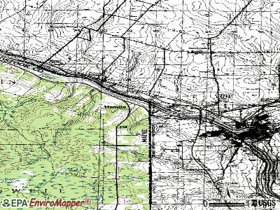 Hamlin topographic map