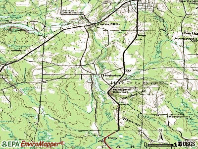 Hodgdon topographic map