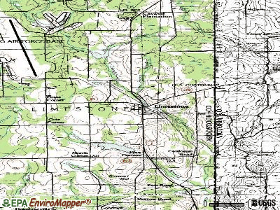 Limestone topographic map