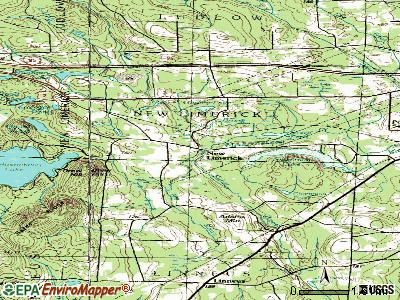 New Limerick topographic map
