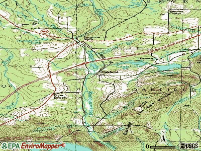 Oakfield topographic map