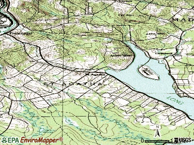 St. Agatha topographic map
