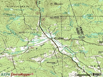 Kingfield topographic map