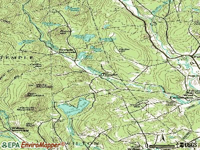 Temple topographic map