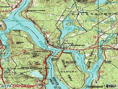 Bucksport topographic map