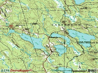 Eastbrook topographic map