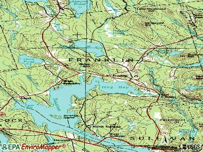 Franklin topographic map