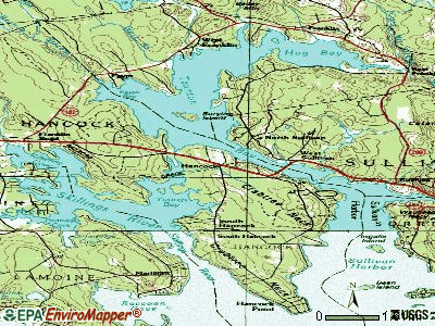 Hancock topographic map