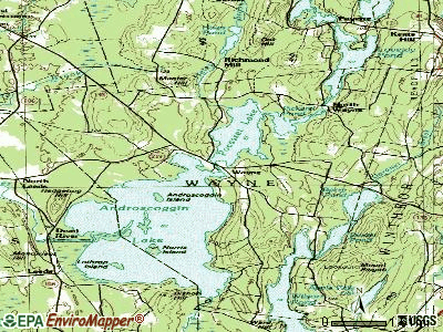 Wayne topographic map