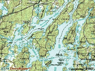 Westport topographic map