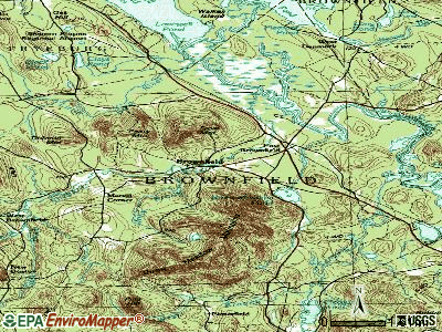 Brownfield topographic map