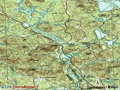 Hiram topographic map