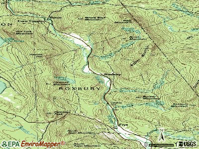 Roxbury topographic map