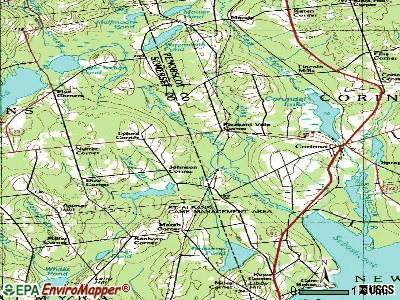 Corinna topographic map