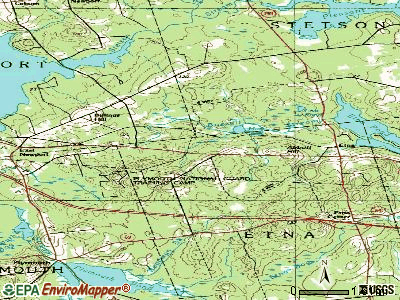 Etna topographic map