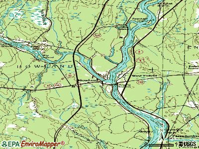 Hermon topographic map