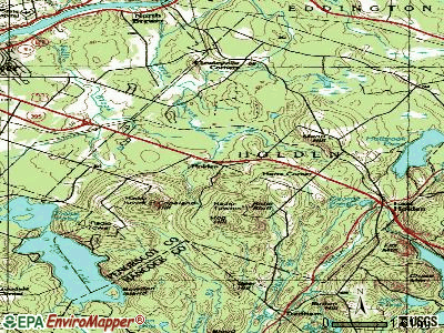 Holden topographic map