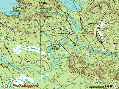 Lowell topographic map