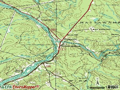 Mattawamkeag topographic map