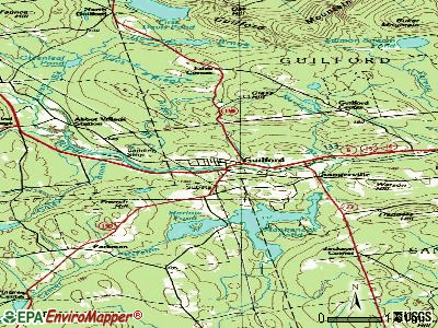 Guilford topographic map