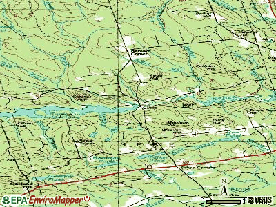 Sebec topographic map