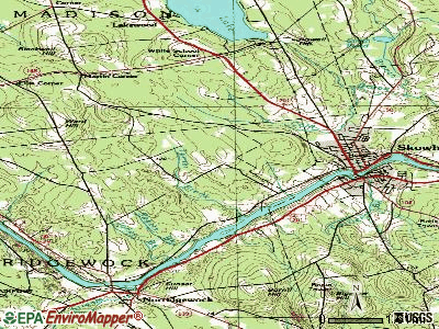 Skowhegan topographic map