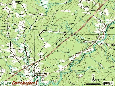 Burnham topographic map