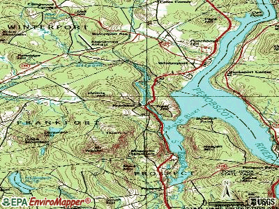 Frankfort topographic map