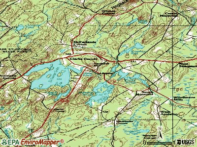 Liberty topographic map