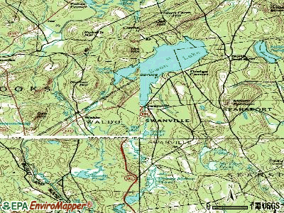 Swanville topographic map